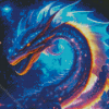 Blue Galaxy Dragon Diamond Painting