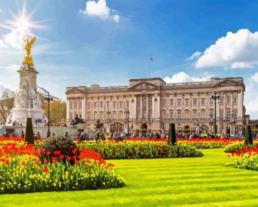 Buckingham Palace in London Diamond Painting