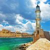 Chania Lighthouse Diamond Painting