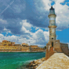 Chania Lighthouse Diamond Painting