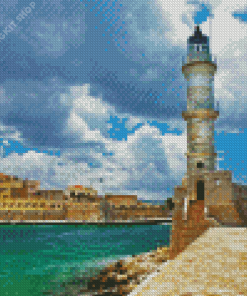 Chania Lighthouse Diamond Painting