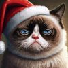 Christmas Grumpy Cat Diamond Painting