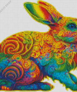 Colorful Mandala Rabbits Diamond Painting