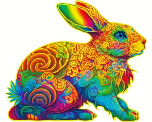 Colorful Mandala Rabbits Diamond Painting