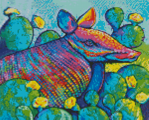 Colorful Armadillo Diamond Painting