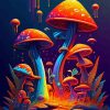 Colorful Mushroom Diamond Painting