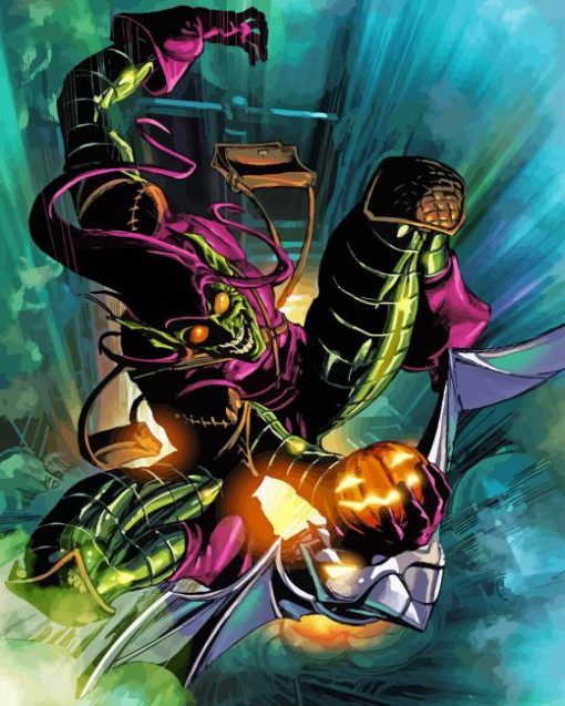 Cool Green Goblin Diamond Painting