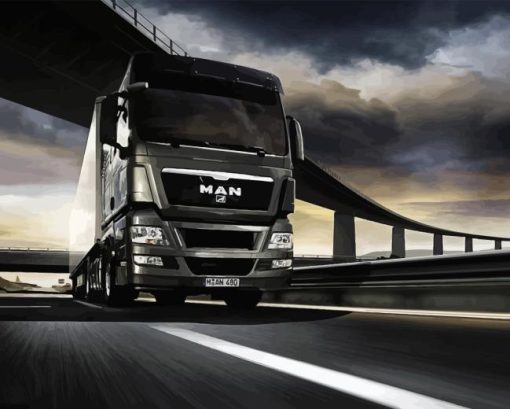 Cool Man Truck Diamond Painting