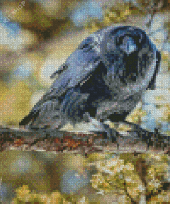 Dead Tree and Raven Diamond Painting