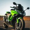 Green Kawasaki Motorcycles Diamond Painting