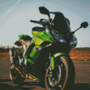 Green Kawasaki Motorcycles Diamond Painting