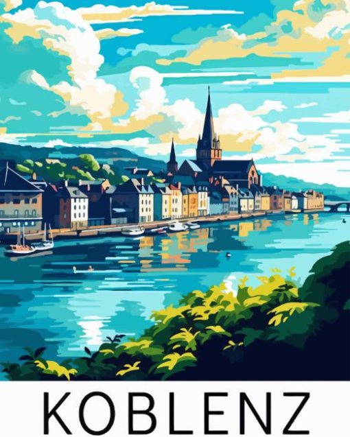 Koblenz Germany Poster Diamond Painting