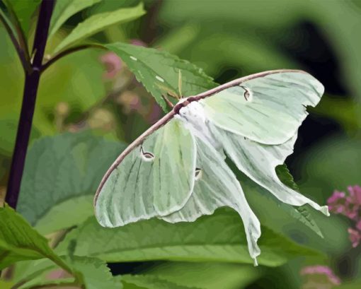 Luna Moth Diamond Painting