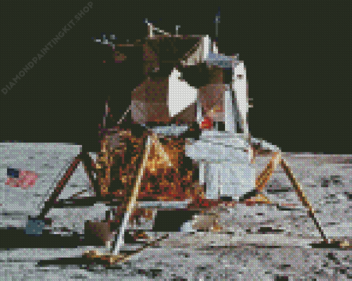 Lunar Module Diamond Painting