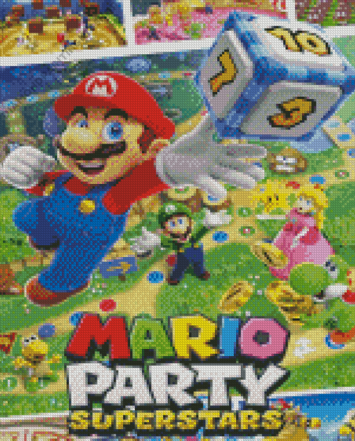 Mario Party Diamond Painting