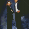 Mulder and Scully Diamond Painting