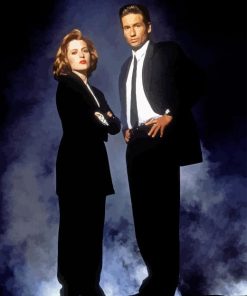 Mulder and Scully Diamond Painting