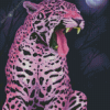 Pink Jaguar Diamond Painting