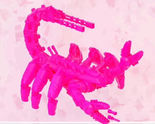 Pink Scorpion Diamond Painting