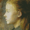 Portrait Of A Girl By Wyspianski Diamond Painting