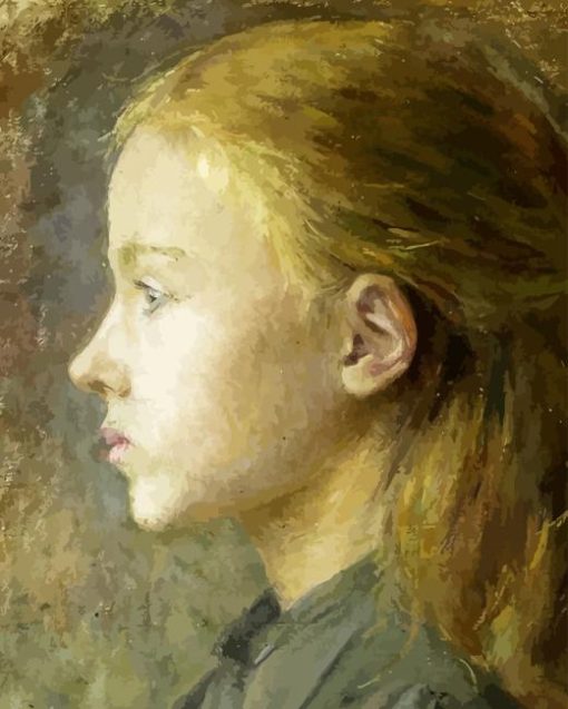 Portrait Of A Girl By Wyspianski Diamond Painting