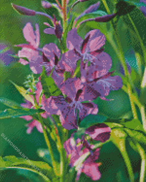 Purple Fireweed Diamond Painting