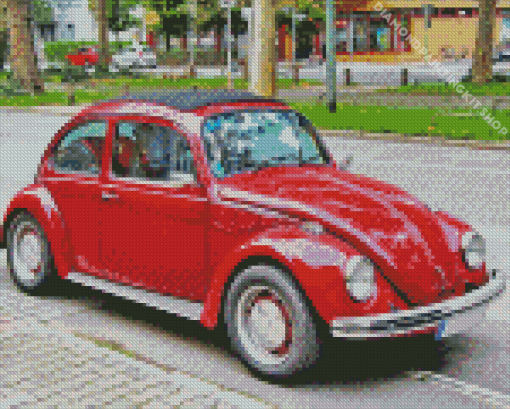 Vintage Volkswagen Bug Diamond Painting