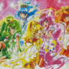 Smile Precure Anime Girls Diamond Painting