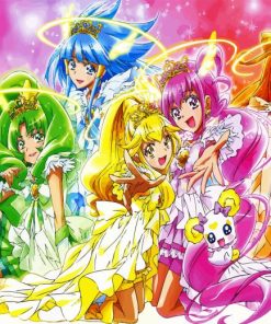 Smile Precure Anime Girls Diamond Painting