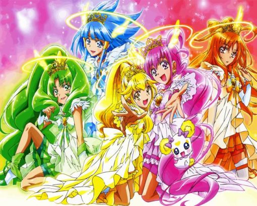 Smile Precure Anime Girls Diamond Painting