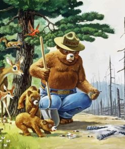 Smokey Bear Diamond Painting