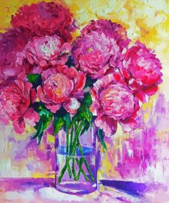 Still Life Pink Peonies Diamond Painting