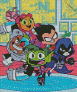 Teen Titans Go Diamond Painting