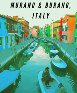 Venice Burano Poster Diamond Painting