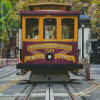 Vintage Cable Cars in San Francisco Diamond Painting