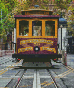 Vintage Cable Cars in San Francisco Diamond Painting