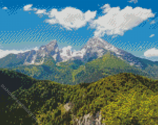 Watzmann Mountain Diamond Painting