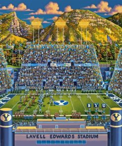 Byu Cougars Football Puzzle Diamond Painting