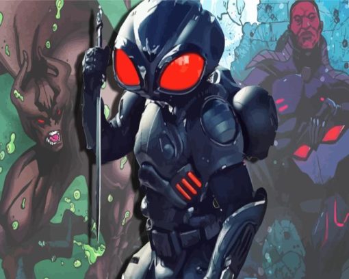 Black Manta Diamond Painting