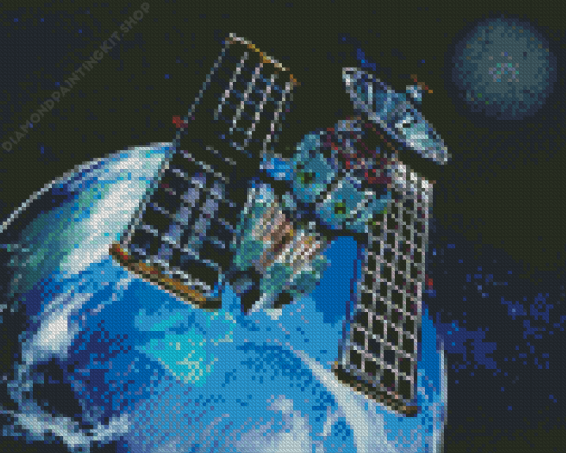 Earth Satellite Diamond Painting