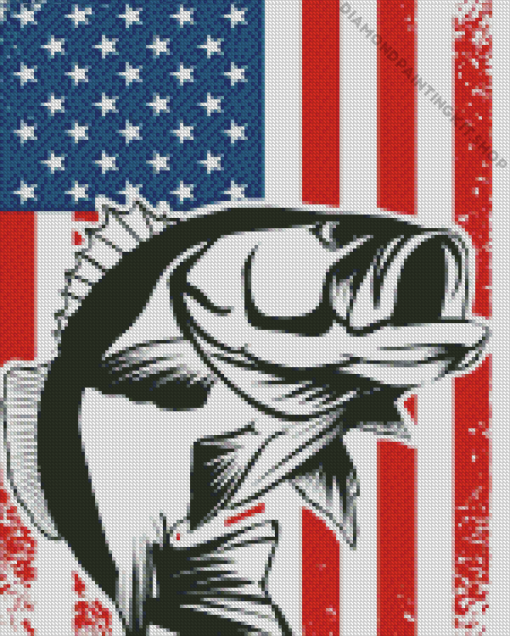 Fish And Flag Diamond Painting