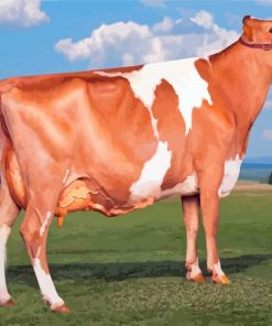 Guernsey Cow Diamond Painting