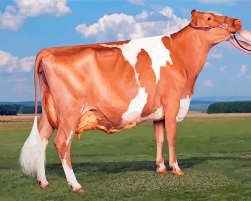 Guernsey Cow Diamond Painting