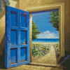 Open Door To Sea Diamond Painting