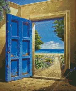 Open Door To Sea Diamond Painting