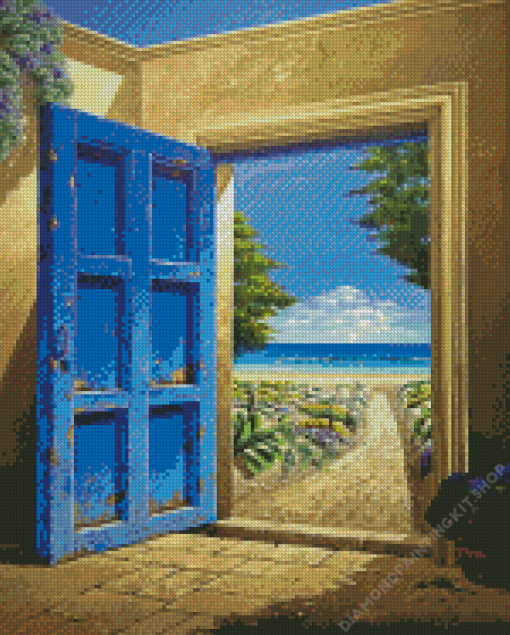 Open Door To Sea Diamond Painting