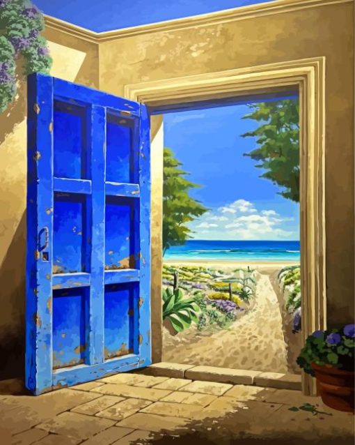 Open Door To Sea Diamond Painting